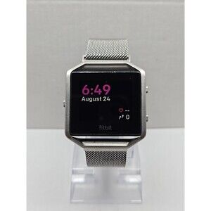 Fitbit Blaze FB502 Smart Fitness Watch Heart Rate Tracker Tested - No Charger